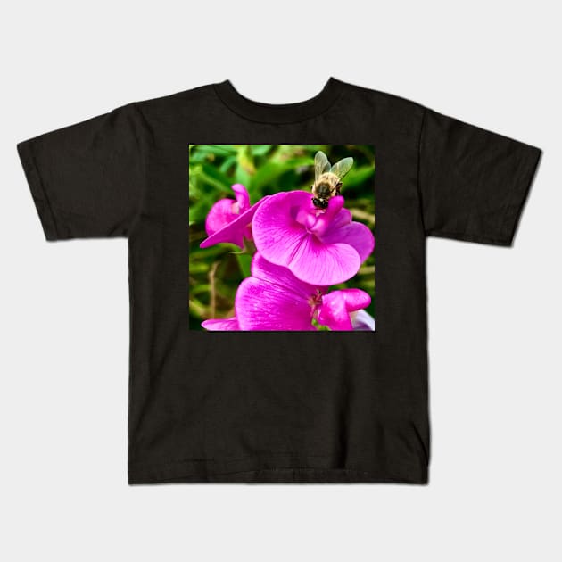 Pretty little pollinator Kids T-Shirt by Dillyzip1202